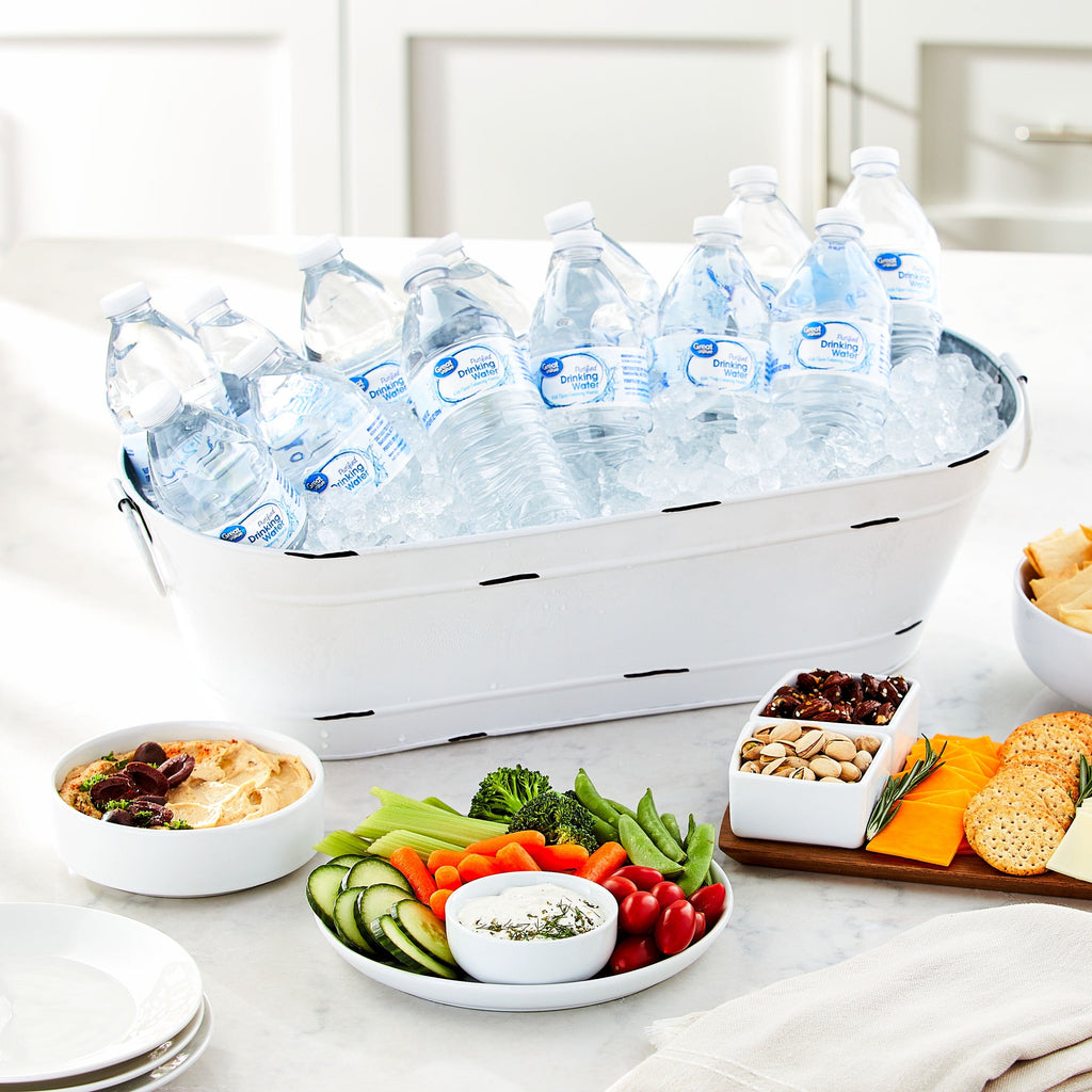 Great Value Purified Drinking Water. 16.9 fl oz Bottles. 40 Count Pack