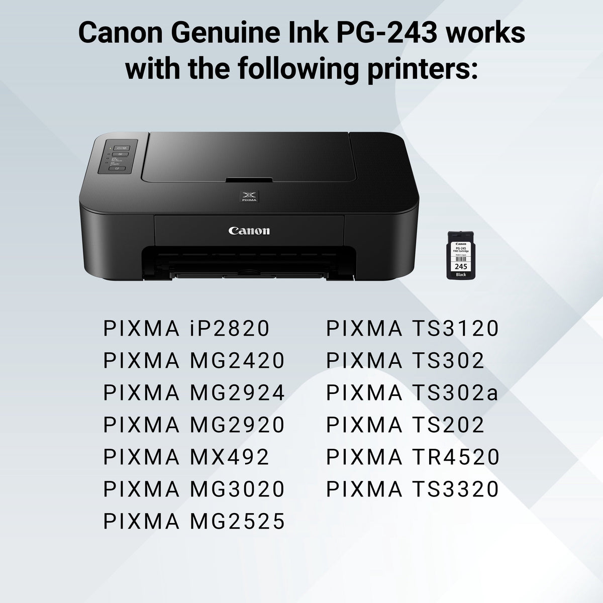 Canon PG-245 Black Inkjet Printer Cartridge