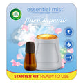 Air Wick Essential Mist Scented Oil Air Freshener Diffuser Starter Kit. Linen & Petals. 2 Piece