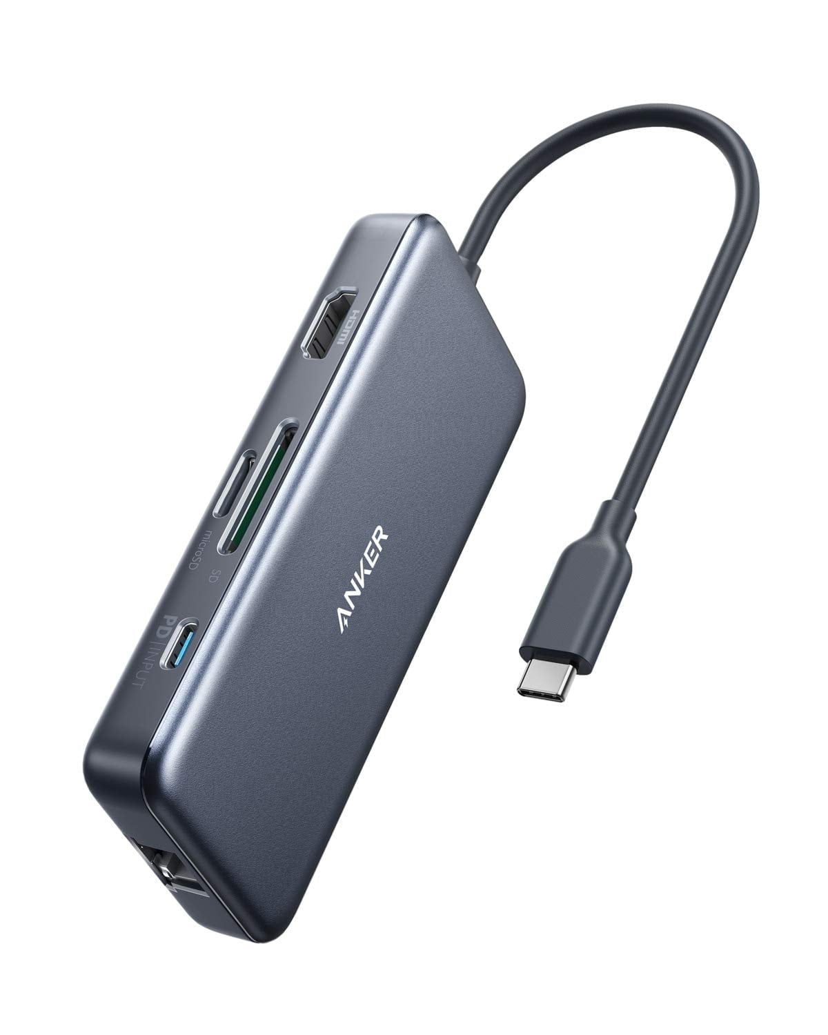 Anker 7-in-1 USB-C Hub. HDMI. USB-A. SD. PD Charging