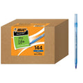 BIC Round Stic Xtra Life Ball Pen. Medium Point (1.0 mm). Blue. 144-Count