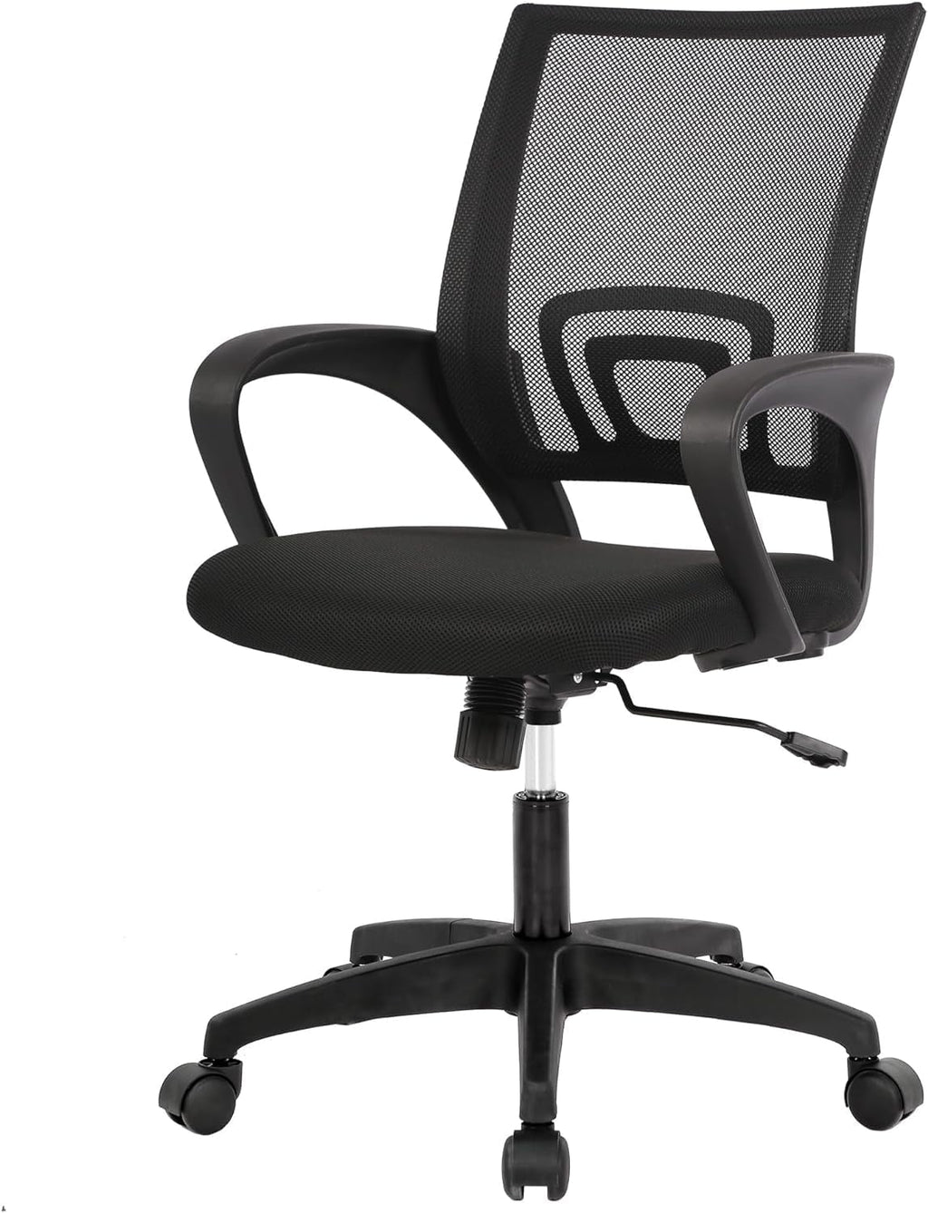 BestOffice Ergonomic Office Chair. Lumbar Support. Adjustable Height with Armrests for Adults(Black)