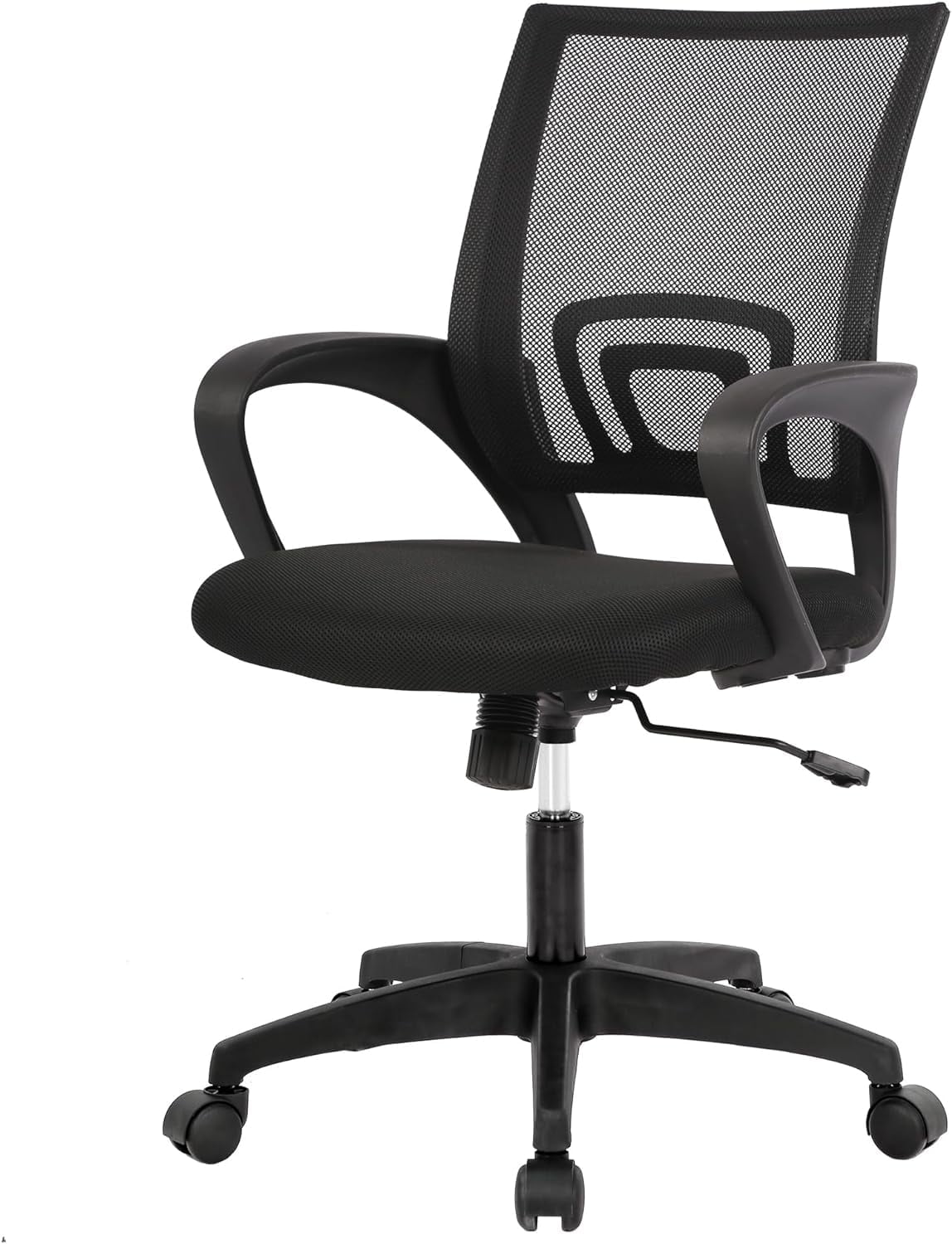 BestOffice Ergonomic Office Chair. Lumbar Support. Adjustable Height with Armrests for Adults(Black)