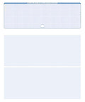 Blank Laser Checks. Top Position. Blue. 500 Count. Software Compatible