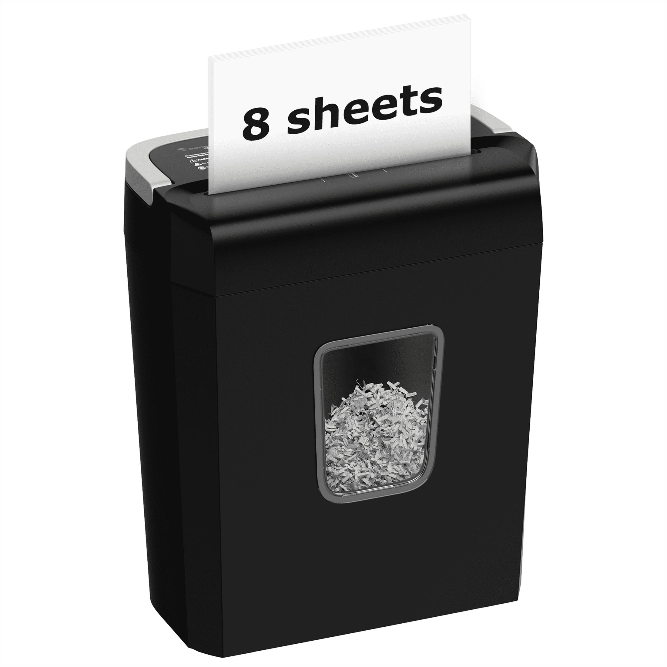 Bonsaii 8-Sheet Cross-Cut Paper Shredder. 3.4-Gallon Bin