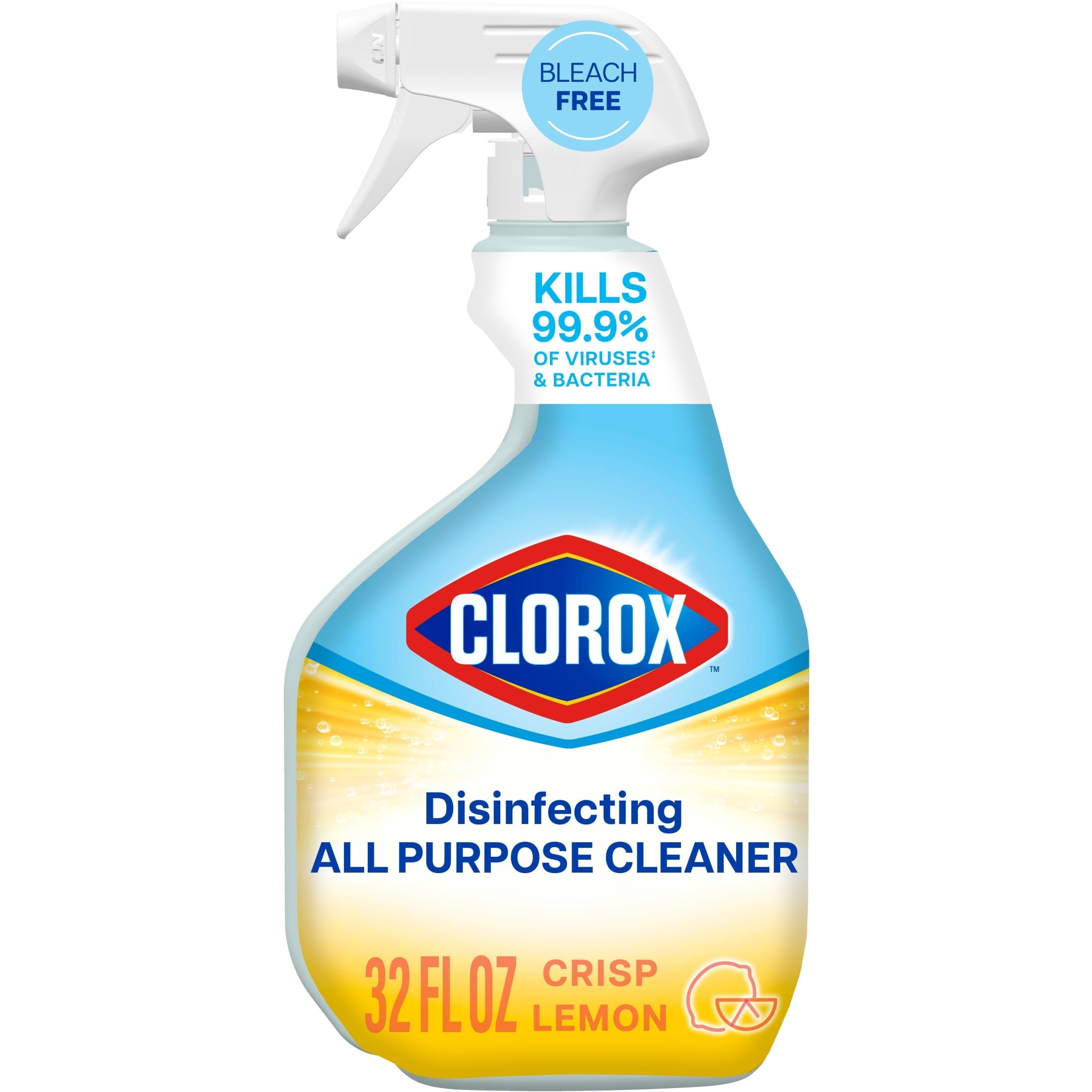 Clorox Disinfecting Bleach-Free All-Purpose Cleaner. Crisp Lemon. 32 fl oz