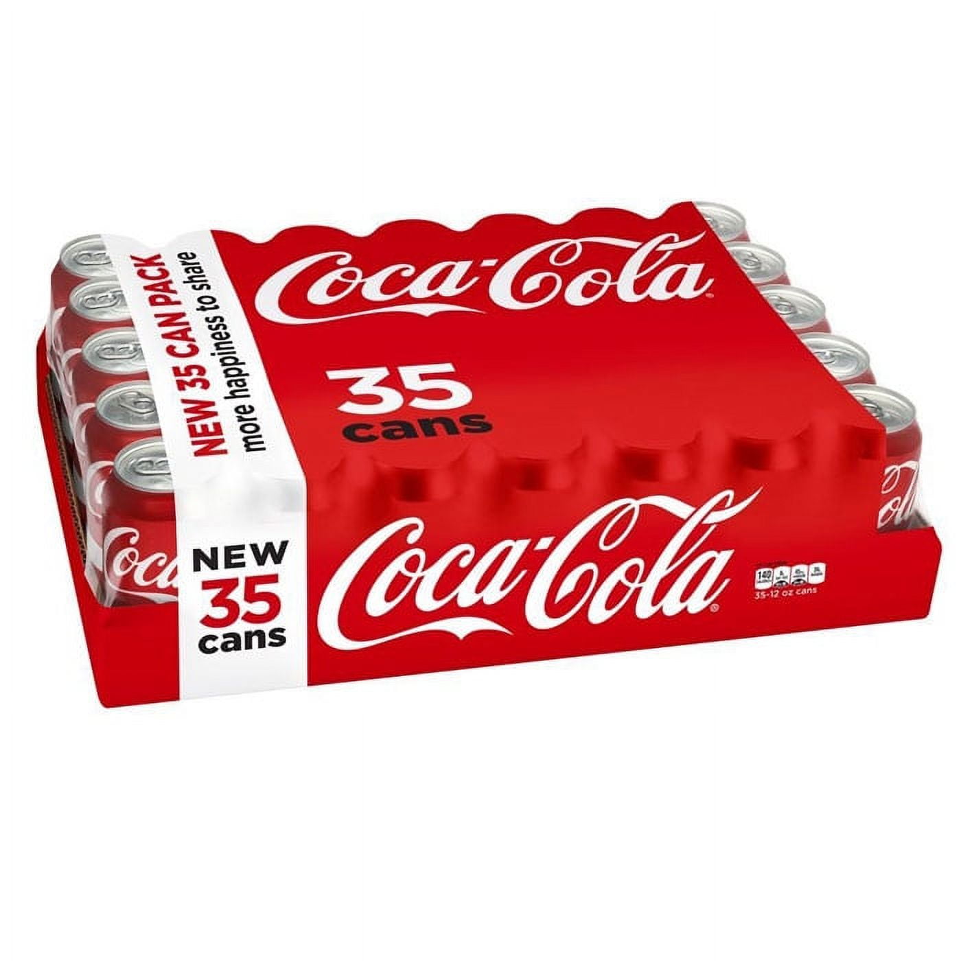 coca-cola drink cans. 12 fl. oz. (pack of 35)