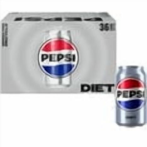 Diet Pepsi Cola Soda. 12 fl oz Cans. 36 Pack