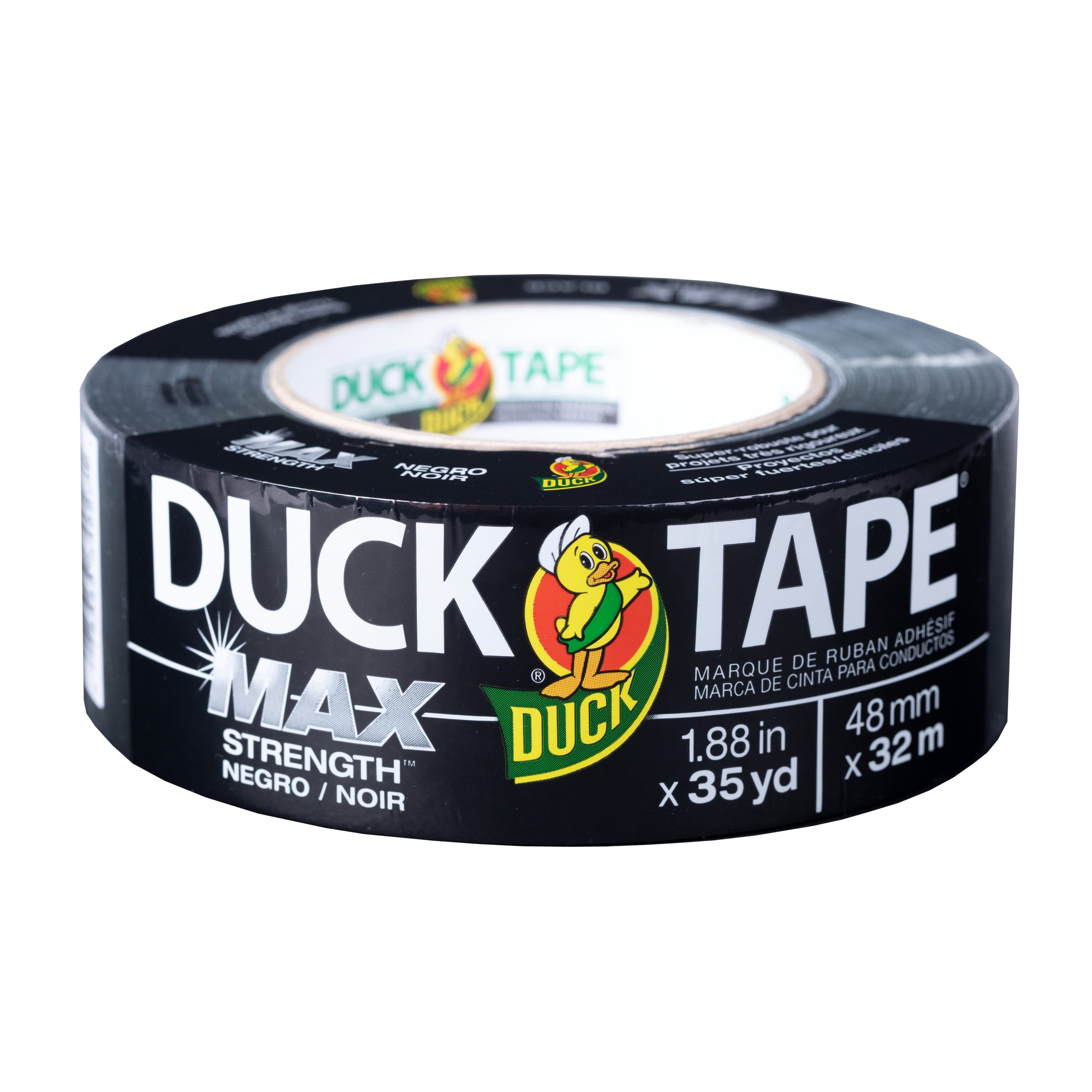Duck Brand Max Strength Duct Tape. 1.88 in x 35 yd. Black. 1 Roll