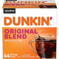 Dunkin' Original Blend Medium Roast Coffee. Keurig K Cup Pods. 44 Count Box