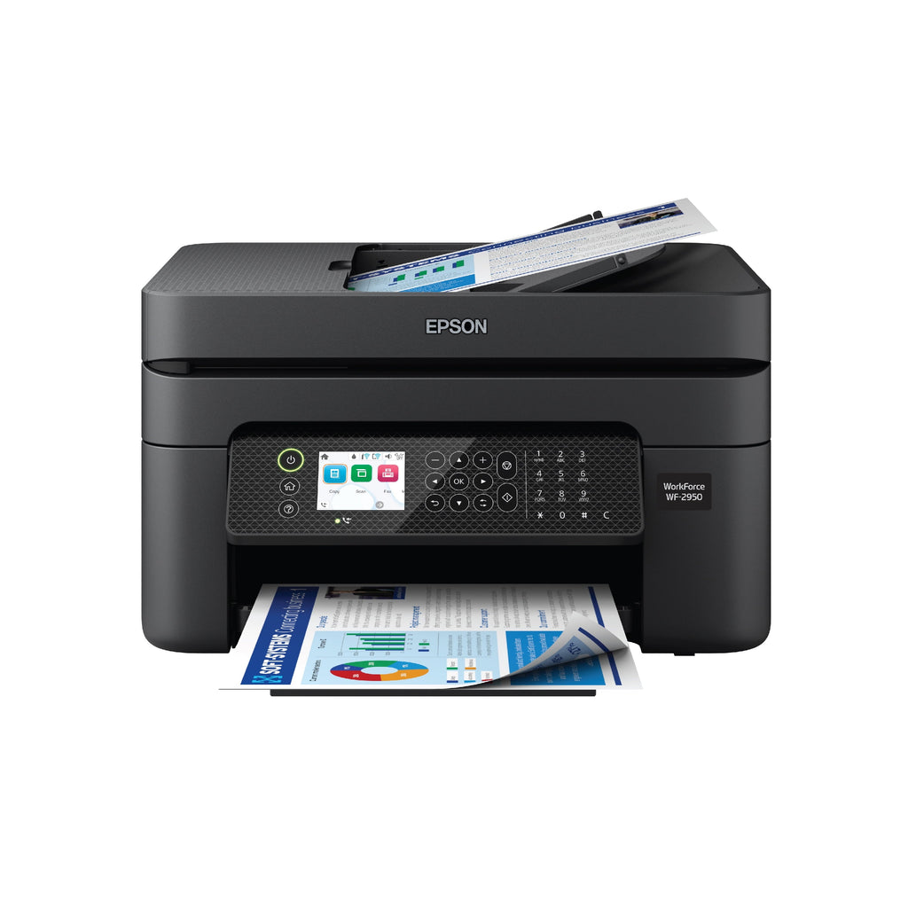 Epson WorkForce WF-2950 All-in-One Wireless Color Printer with Scanner. Copier and Fax