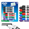EXPO Low-Odor Dry Erase Markers. Chisel Tip. 12 Count