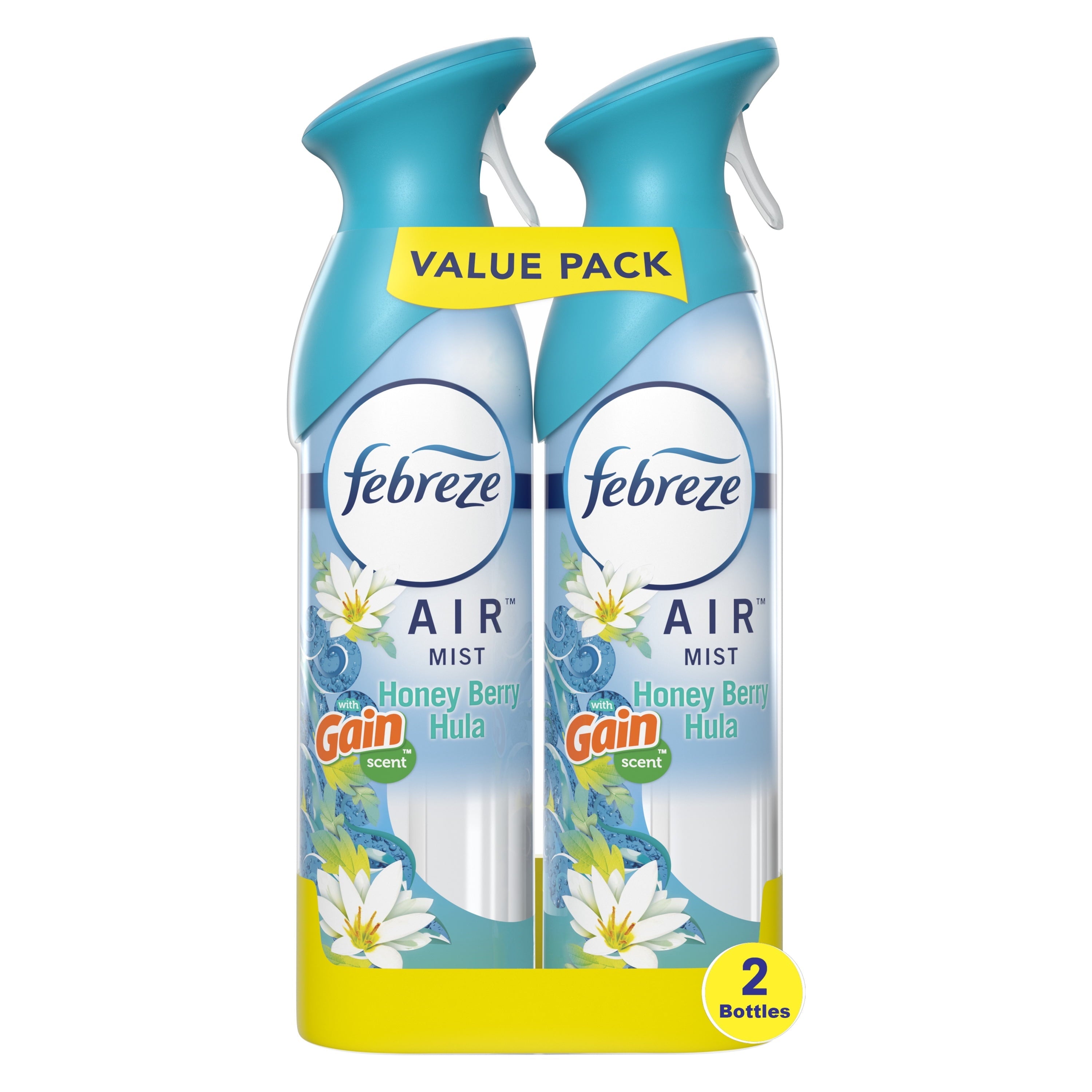 Febreze Odor-Fighting Air Freshener Room Spray. Gain Honey Berry Hula. 8.8 oz. 2 Count