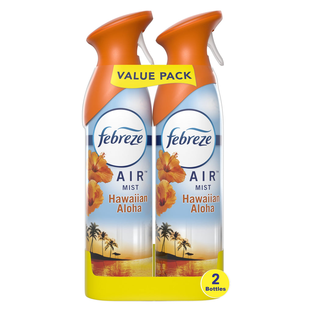 Febreze Odor-Fighting Air Freshener Room Spray. Hawaiian Aloha. 8.8 oz. 2 Count