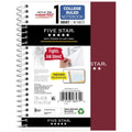 Five Star Personal College Ruled Notebook. 4.5 x 7 in. Burgundy Red. 80 Sheets