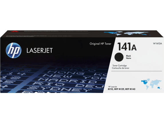 HP 141A Black Original LaserJet Toner Cartridge. ~950 pages. W1410A