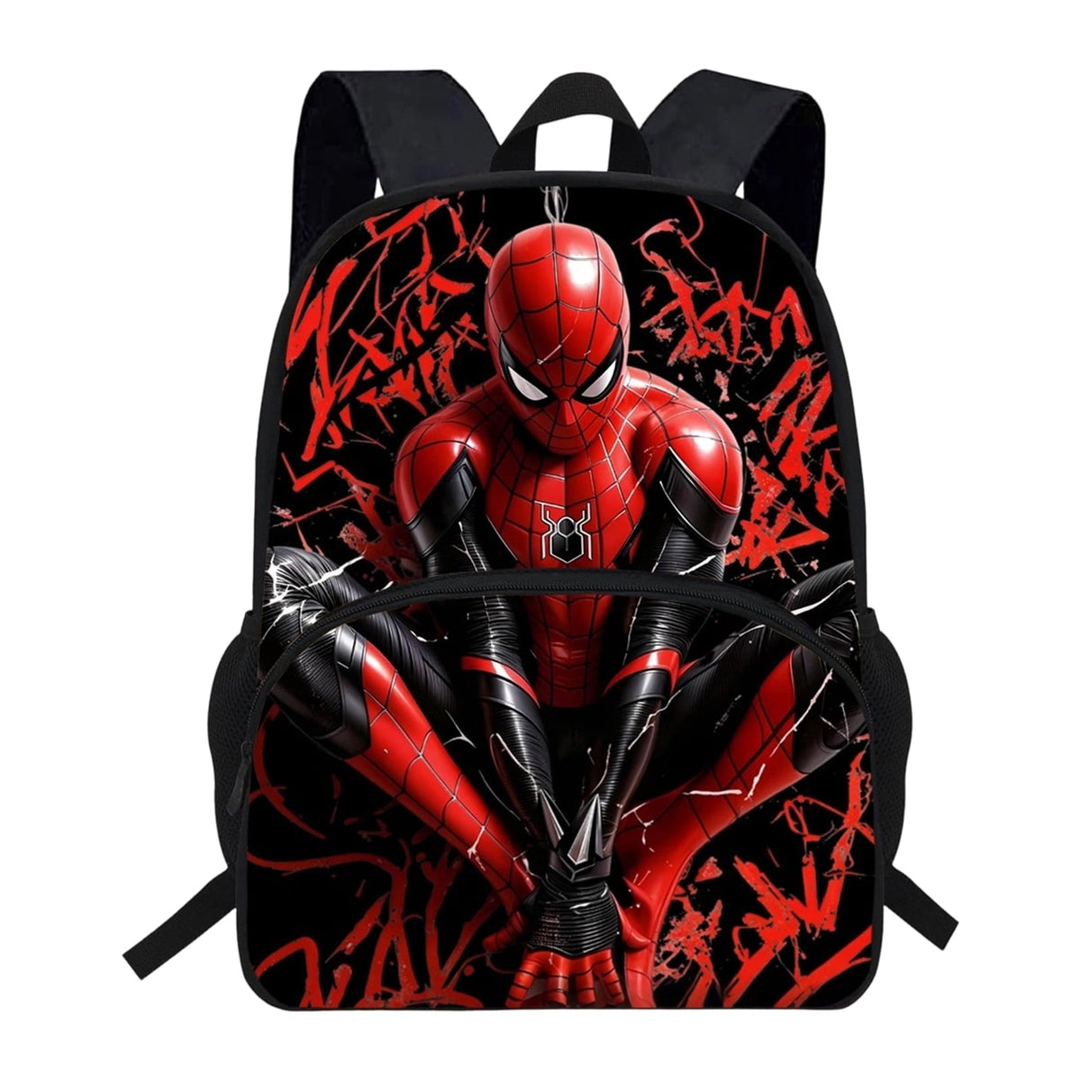 KUNPENG Spidey-Style Backpack. Large-Capacity Superhero Elementary School Bookbag