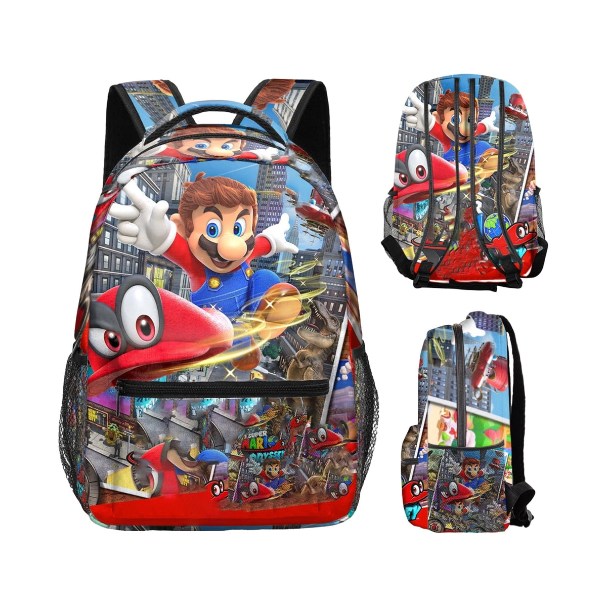 KUNPENG Teen Backpack. 16 Inch Video-Game Print. Large-Capacity School Bag