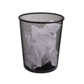 Mind Reader Mesh Trash Can. 4.4 gal (16.65L). Round Office Waste Basket. Metal. Black