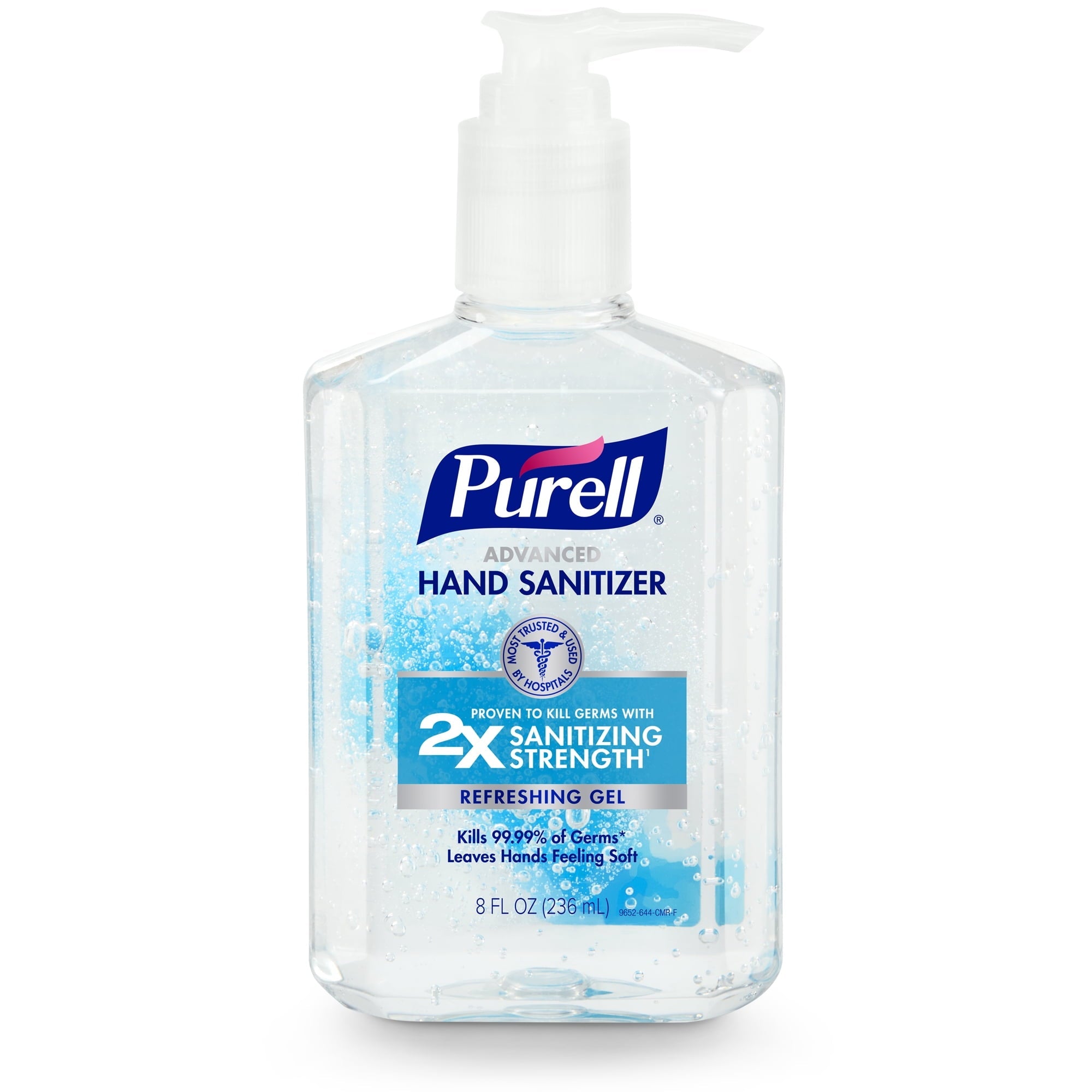 Purell Advanced Hand Sanitizer Refreshing Gel. 8 oz Pump Bottle