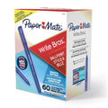 Paper Mate Ballpoint Pens. Write Bros. Blue Ink Pens. Medium Point (1.0mm). 60 Count