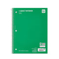 Pen+Gear Wide Ruled 1-Subject Notebook. Green. 10.5 x 8 in. 70 Pages