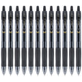 Pilot G2 Retractable Gel Pens. Fine Point. Black. 12-Pack