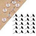 Clear Push Pins. Reusable Plastic Flat-Head Thumb Tacks for Cork Boards. Maps & Posters. 150-Count