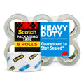 Scotch Heavy Duty Shipping Packaging Tape. 1.88 in x 54.6 yd. 6 Rolls