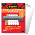 Scotch Thermal Laminating Pouches. Letter Size. 100 Pack