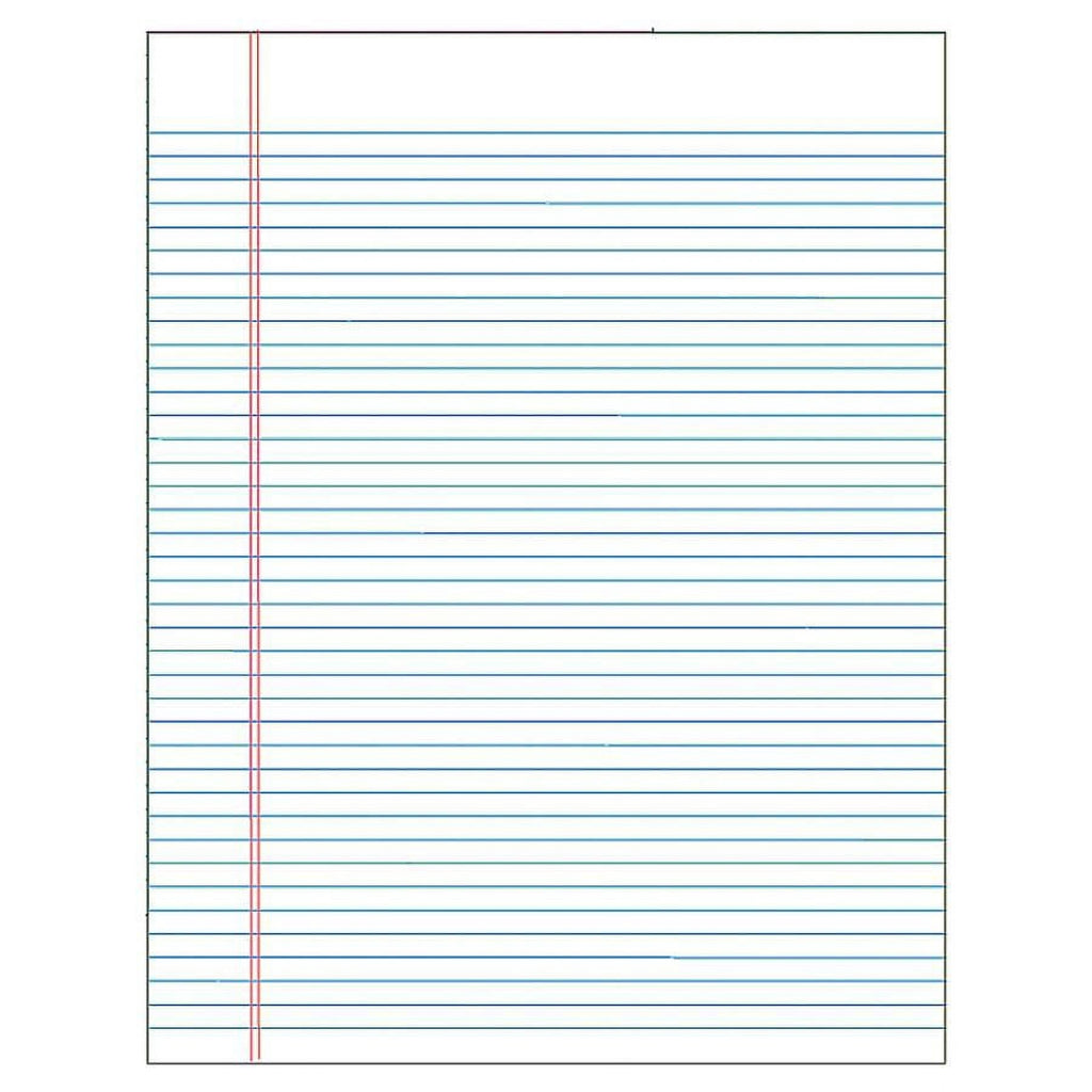 TOPS Legal Pads. 8.5 x 11.75 in. Wide Ruled. 12-Pack