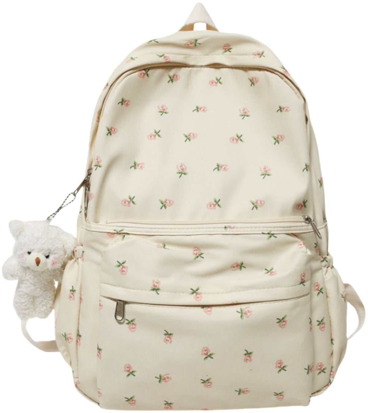 TYMZDYN Cute Floral Backpack for School. Aesthetic Rucksack for Women & Girls