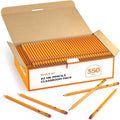 Wood-Cased #2 HB Pencils. Shuttle Art 350 Pack Sharpened Yellow Pencils with Erasers. Bulk Pack Graphite Pencils for Writing. Drawing and Sketching