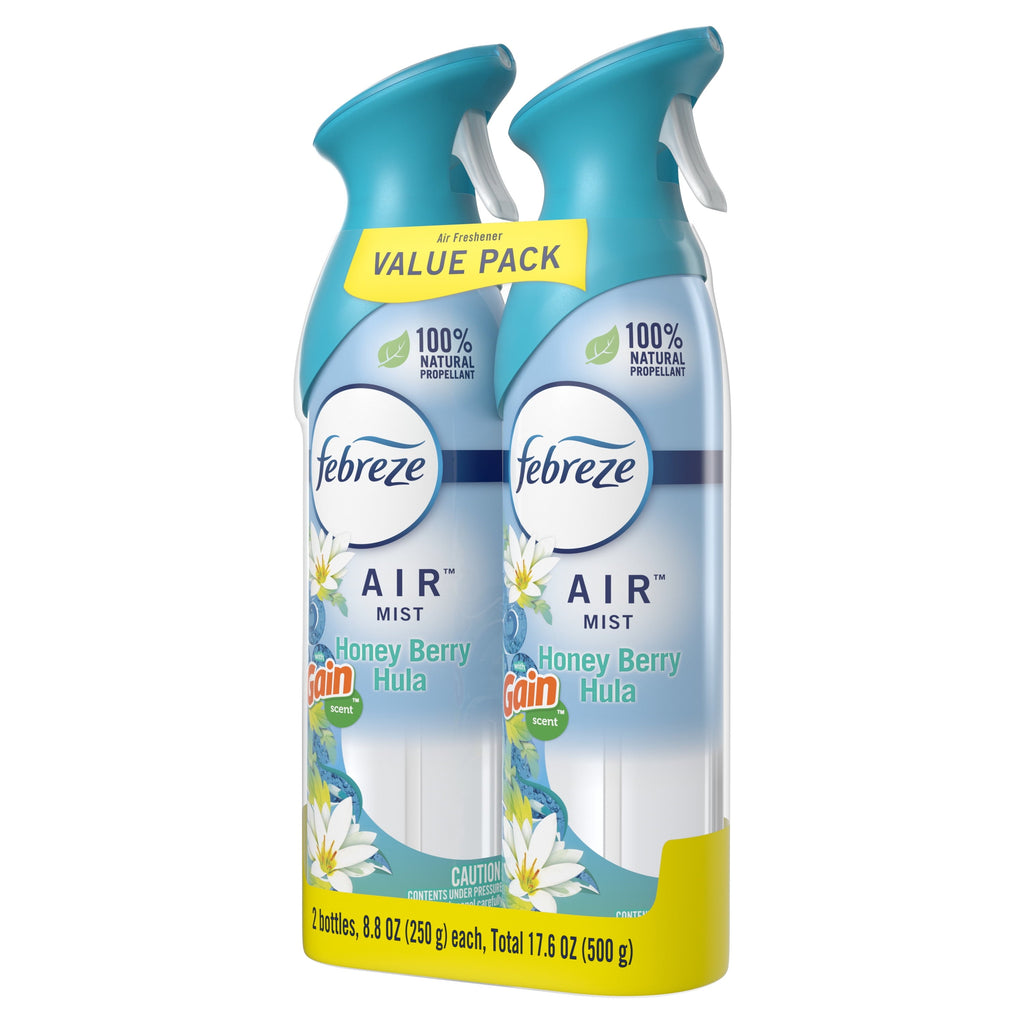 Febreze Odor-Fighting Air Freshener Room Spray. Gain Honey Berry Hula. 8.8 oz. 2 Count