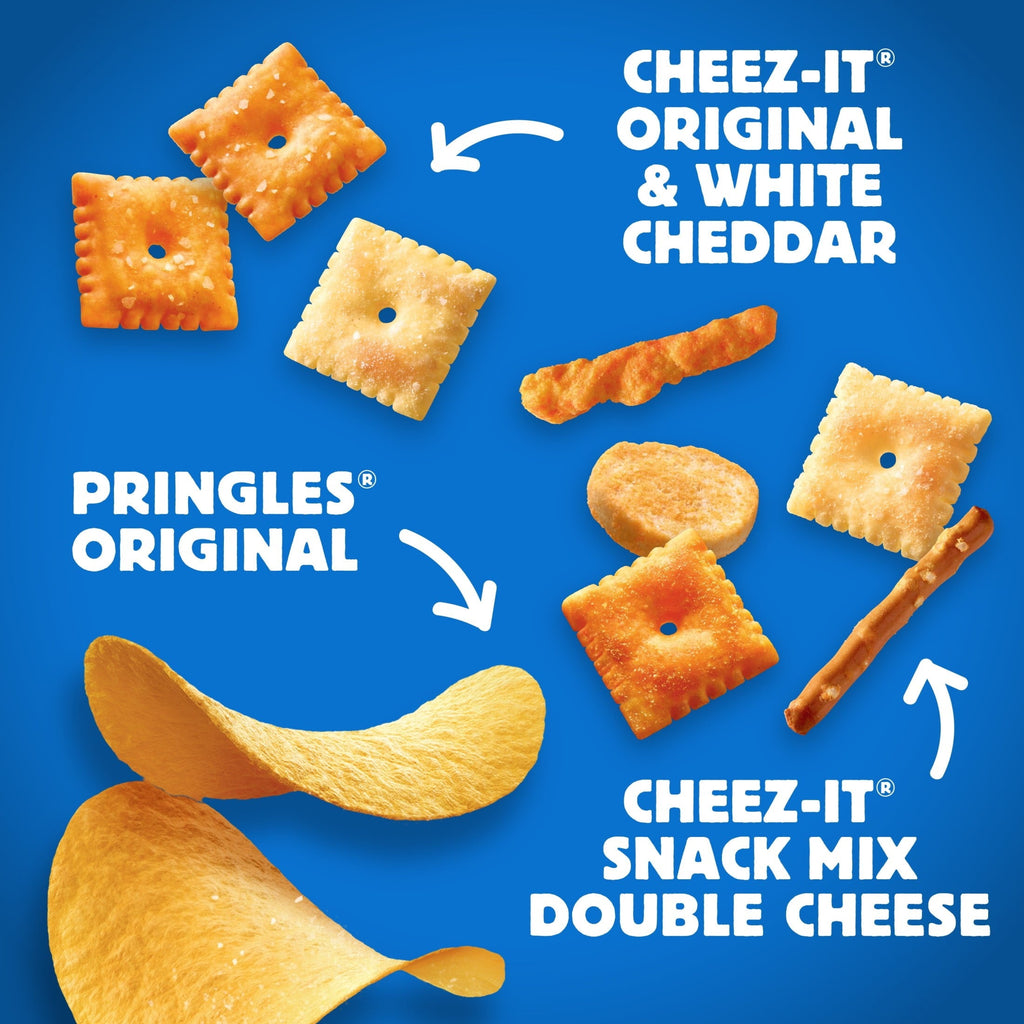 Cheez-It. Pringles. Lunch Snacks. Variety Pack. 16.95oz Box (20 Packs)