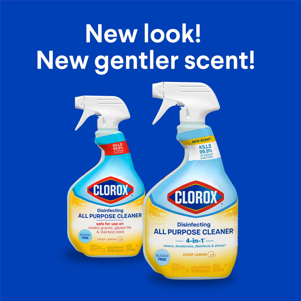 Clorox Disinfecting Bleach-Free All-Purpose Cleaner. Crisp Lemon. 32 fl oz