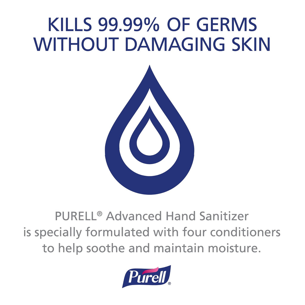 Purell Advanced Hand Sanitizer Refreshing Gel. 8 oz Pump Bottle