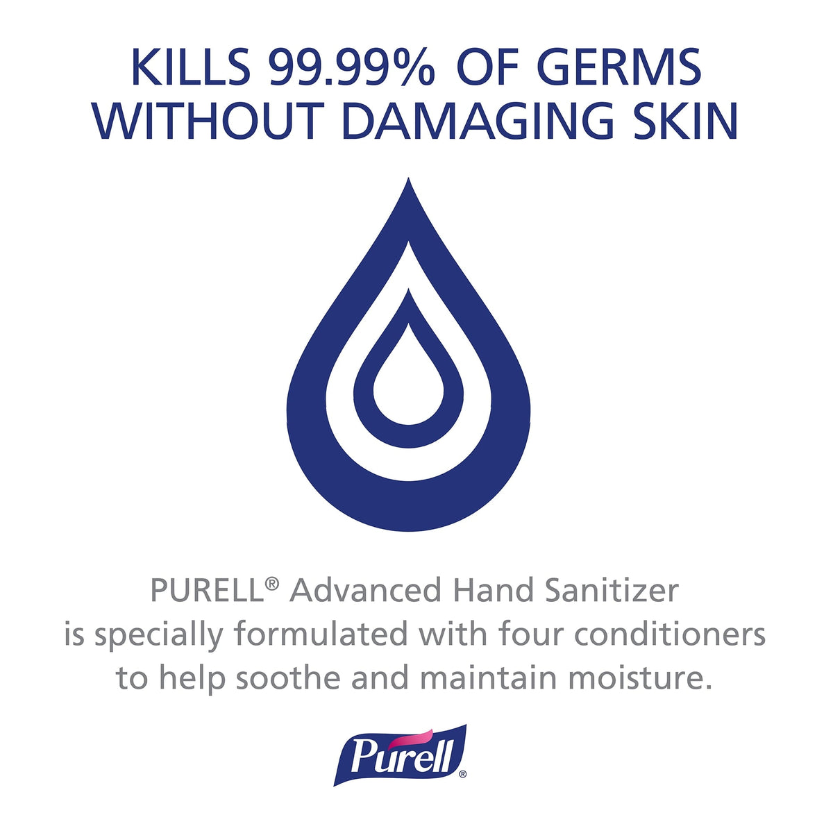 Purell Advanced Hand Sanitizer Refreshing Gel. 8 oz Pump Bottle