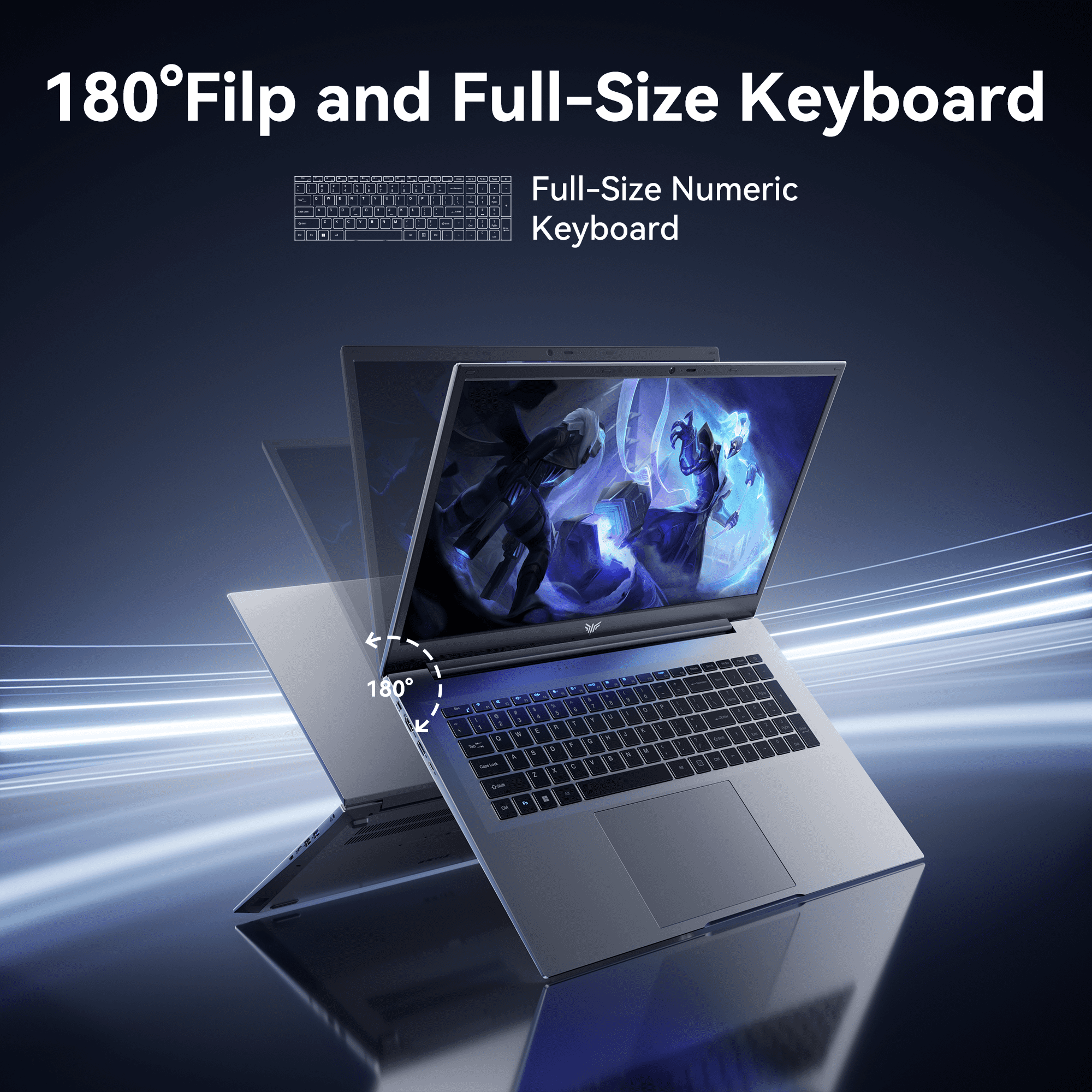 Laptop 18.5 FHD AX18Pro Laptop AMD Ryzen 3 4300U 16GB DDR4 512GB SSD 18.5 FHD Windows 11 Pro WiFi 5.Gray