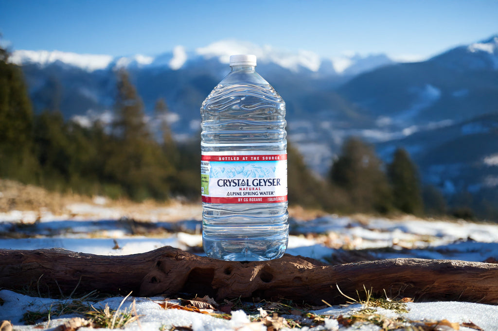 Crystal Geyser Alpine Spring Water. 1 Gallon Plastic Jug