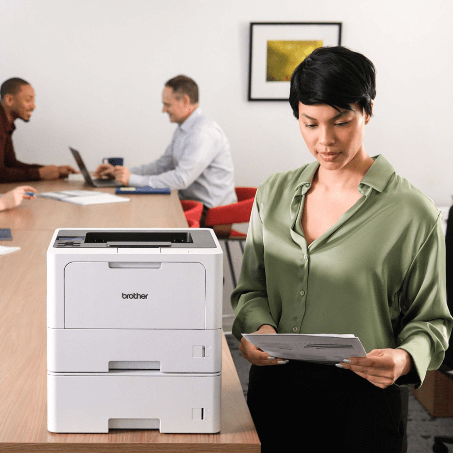 Brother HL-L5210DWT Business Monochrome Laser Printer with Dual Paper Trays