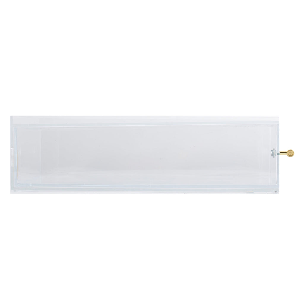 Pen+Gear Acrylic Paper Tray with Drawer. 3.54 x 10.47 x 13.5. Clear