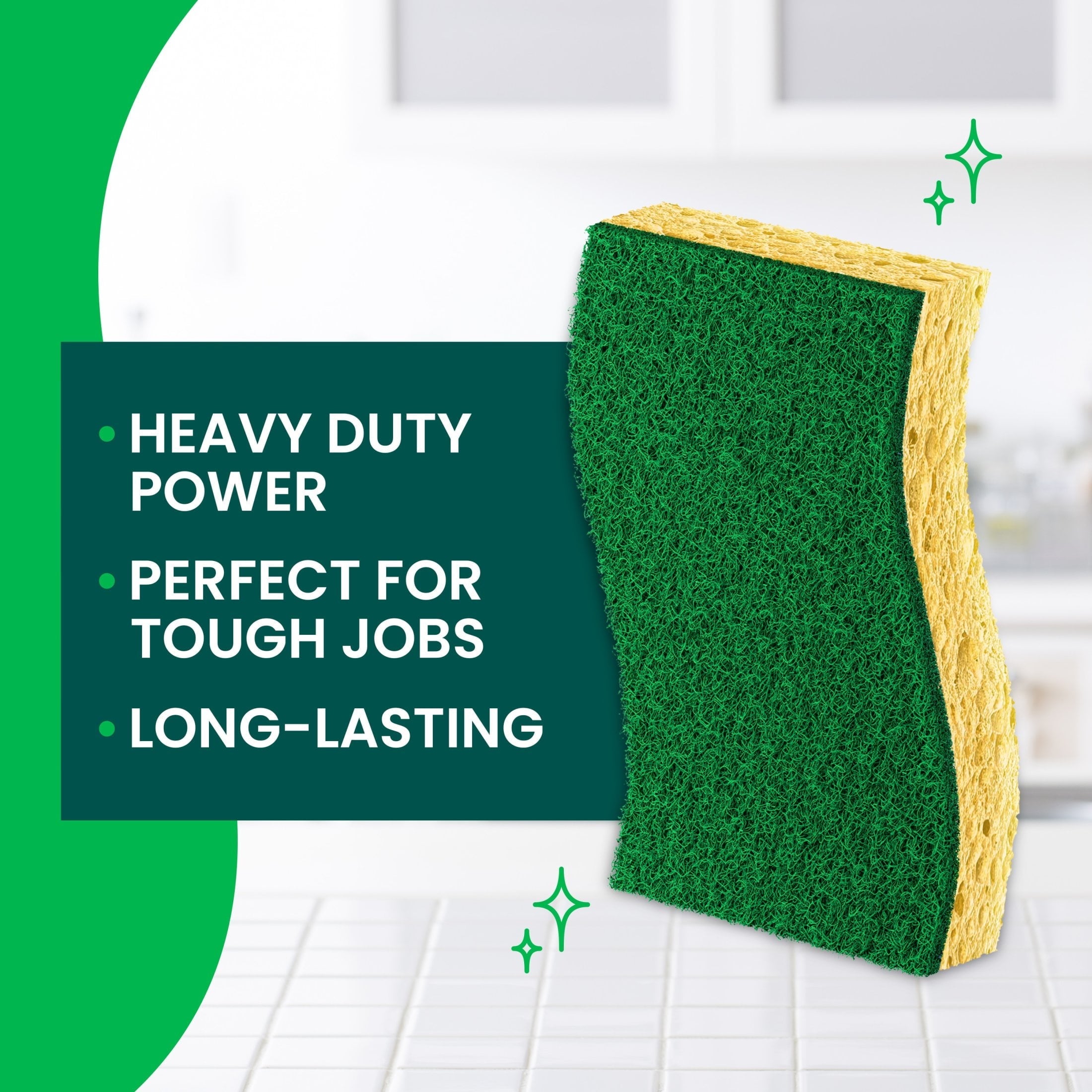 Scotch-Brite Heavy Duty Scrub Sponges. 9-Count