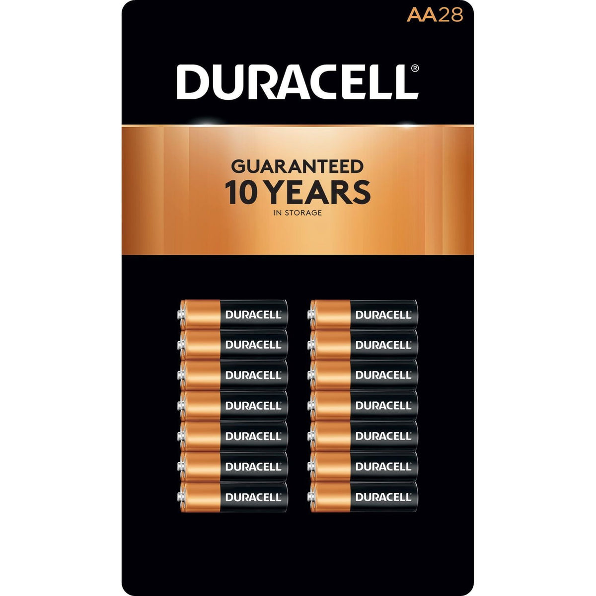 Duracell Coppertop AA Batteries. 28 Count