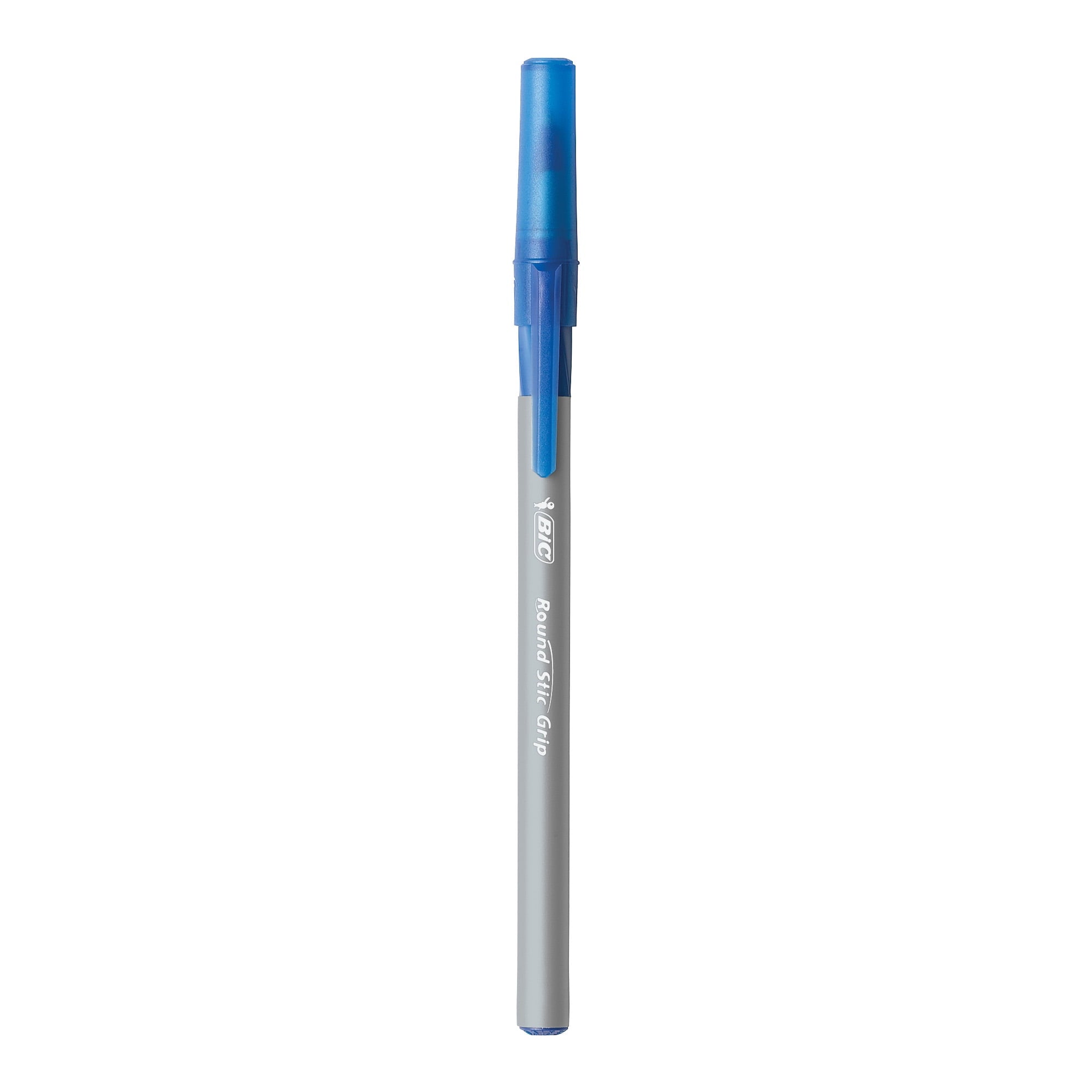 BIC Round Stic Grip Xtra Life Ball Pen. Medium Point (1.2mm). Blue. 36-Count