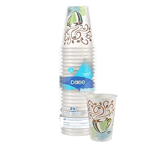 Dixie PerfecTouch Insulated Paper Hot Cups. 12 oz. 500-Count