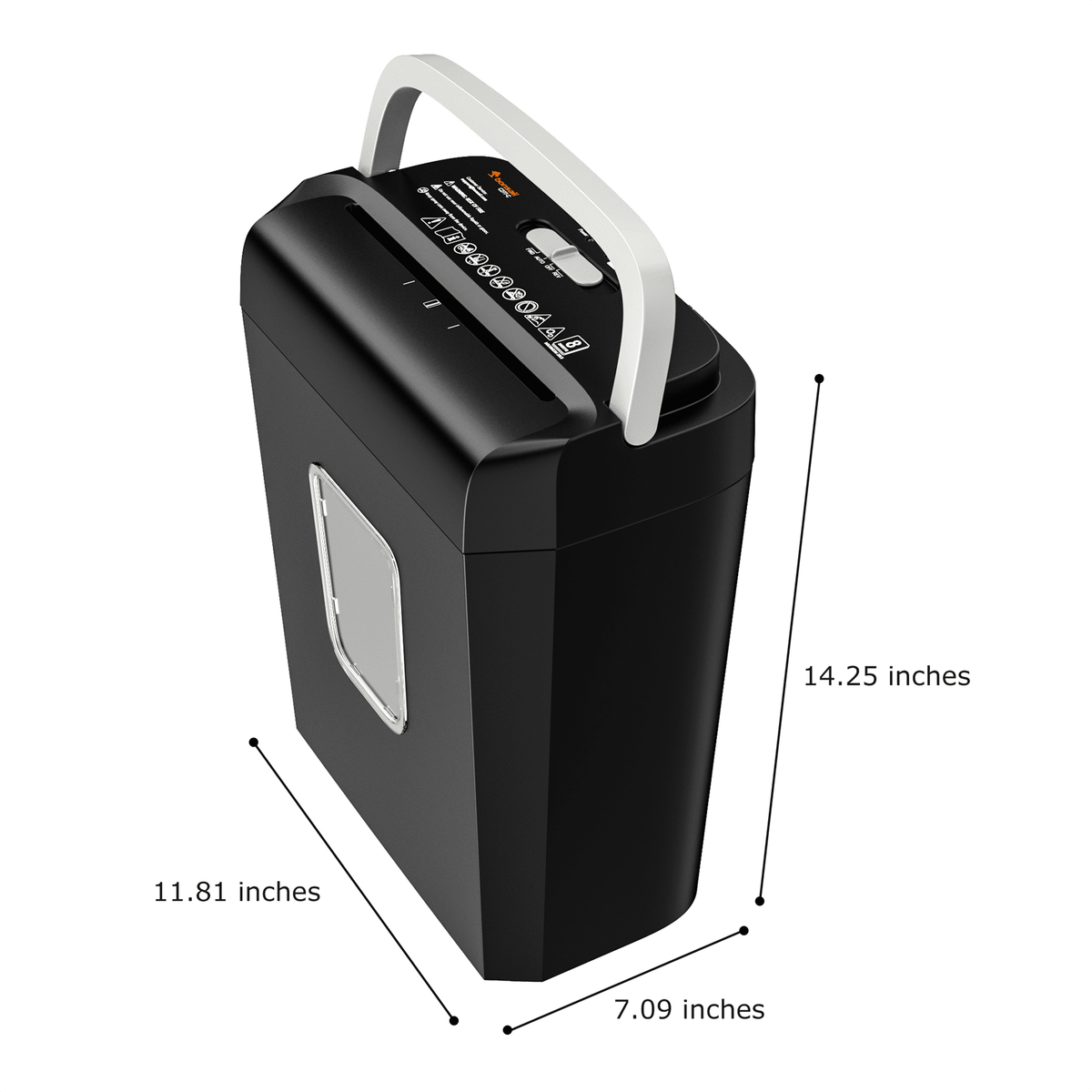 Bonsaii 8-Sheet Cross-Cut Paper Shredder. 3.4-Gallon Bin