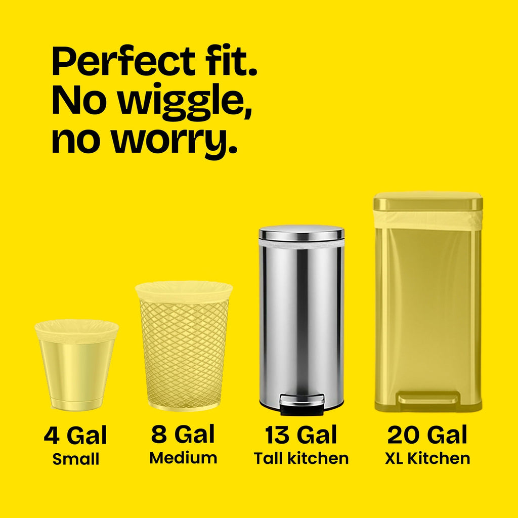 Glad ForceFlex Tall Kitchen Drawstring Trash Bags. 13 Gallon. 40-Count