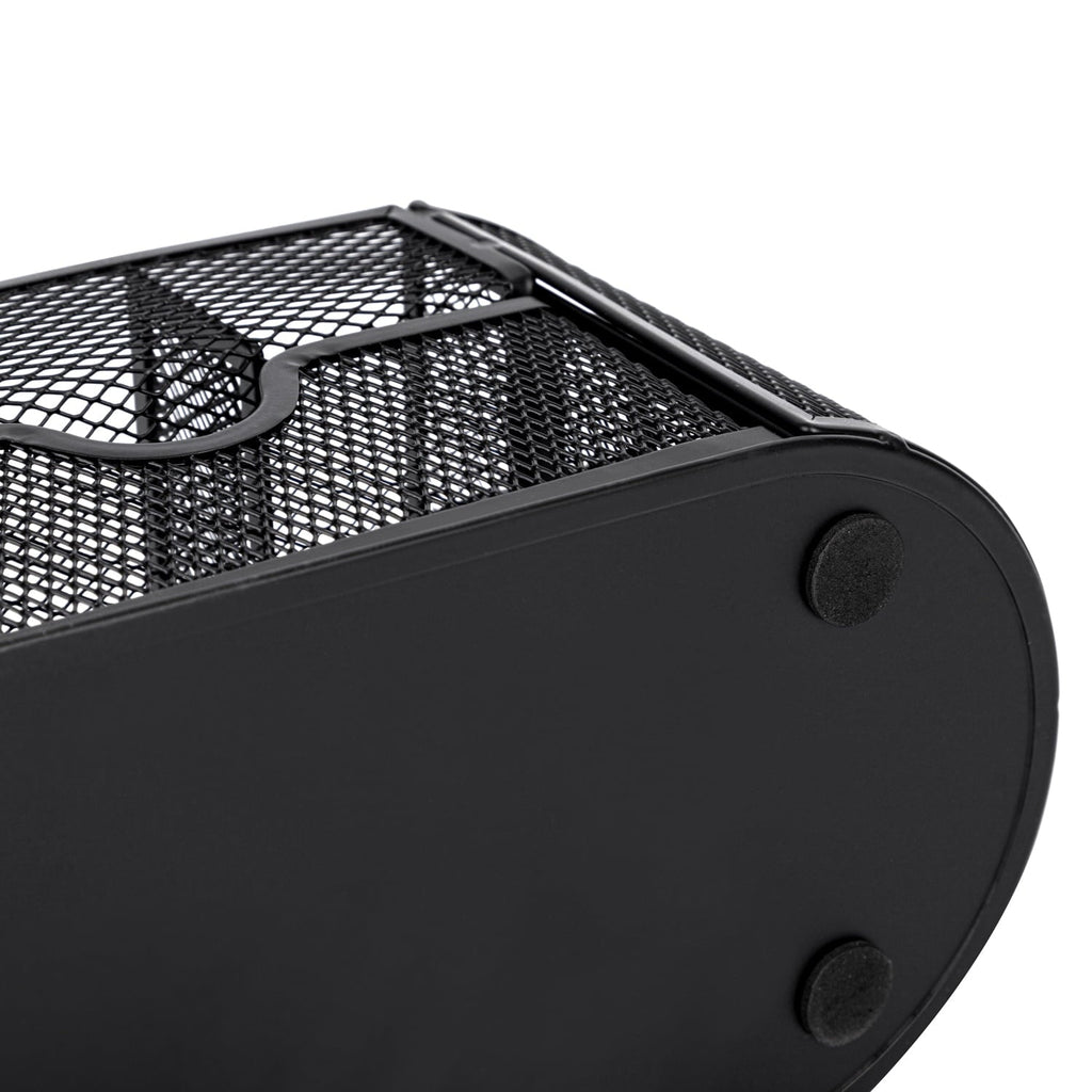 Deli Mesh Desk Organizer with Drawer. 8 Compartments. Black