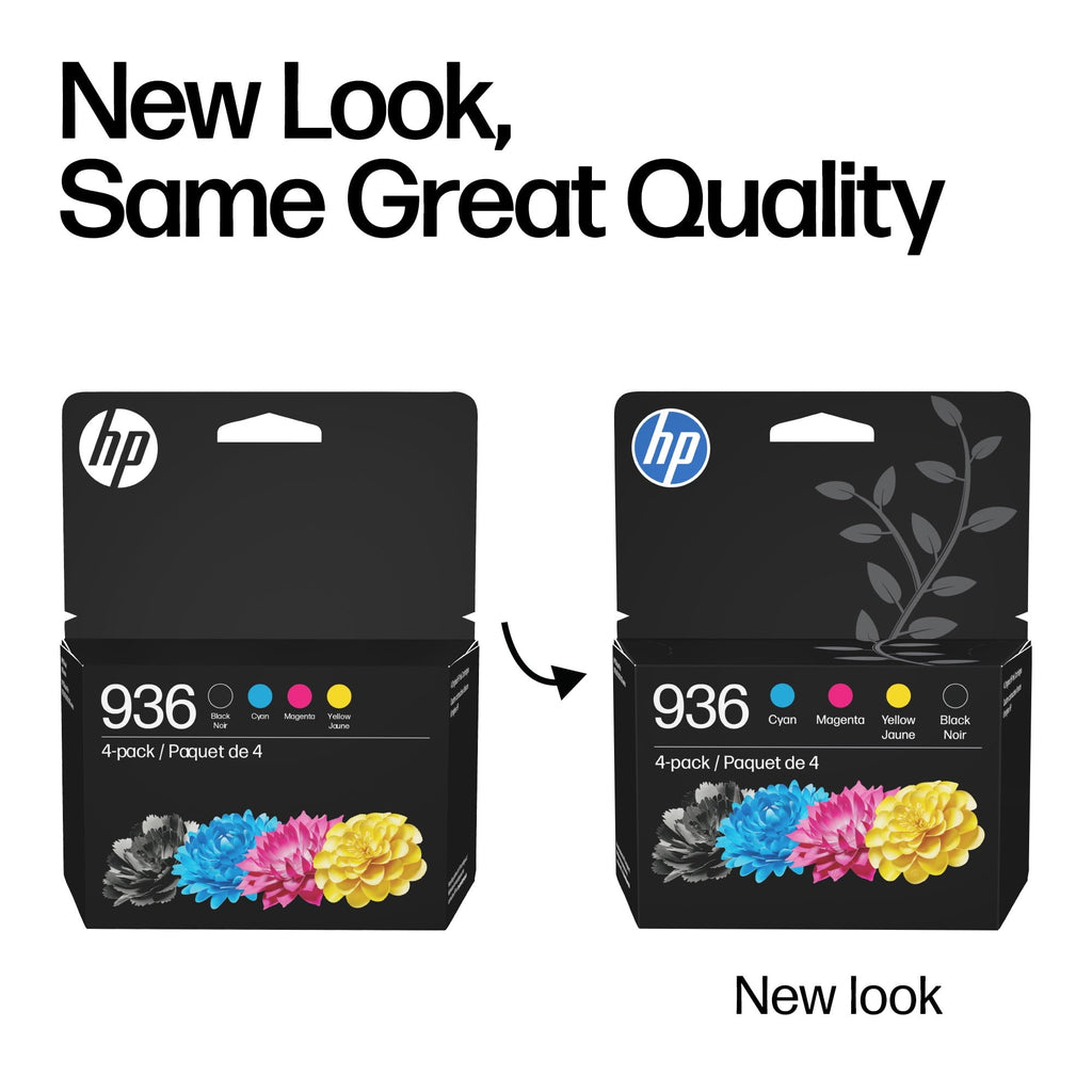 HP 936 CMYK Original Ink Cartridge 4-Pack. ~1.250 pages. 6C3Z5LN